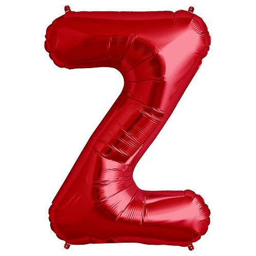 Foil Balloon Letter Z Red 34 Inch