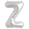 Foil Balloon Letter Z Silver 34 Inch
