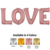 LOVE Foil Balloon Letters Kit 34 Inch