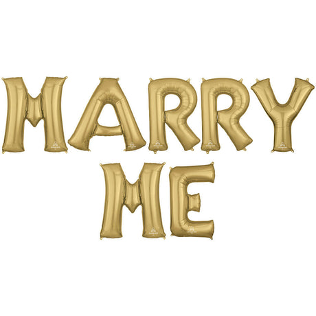 Foil Balloon MARRY ME Letters Kit