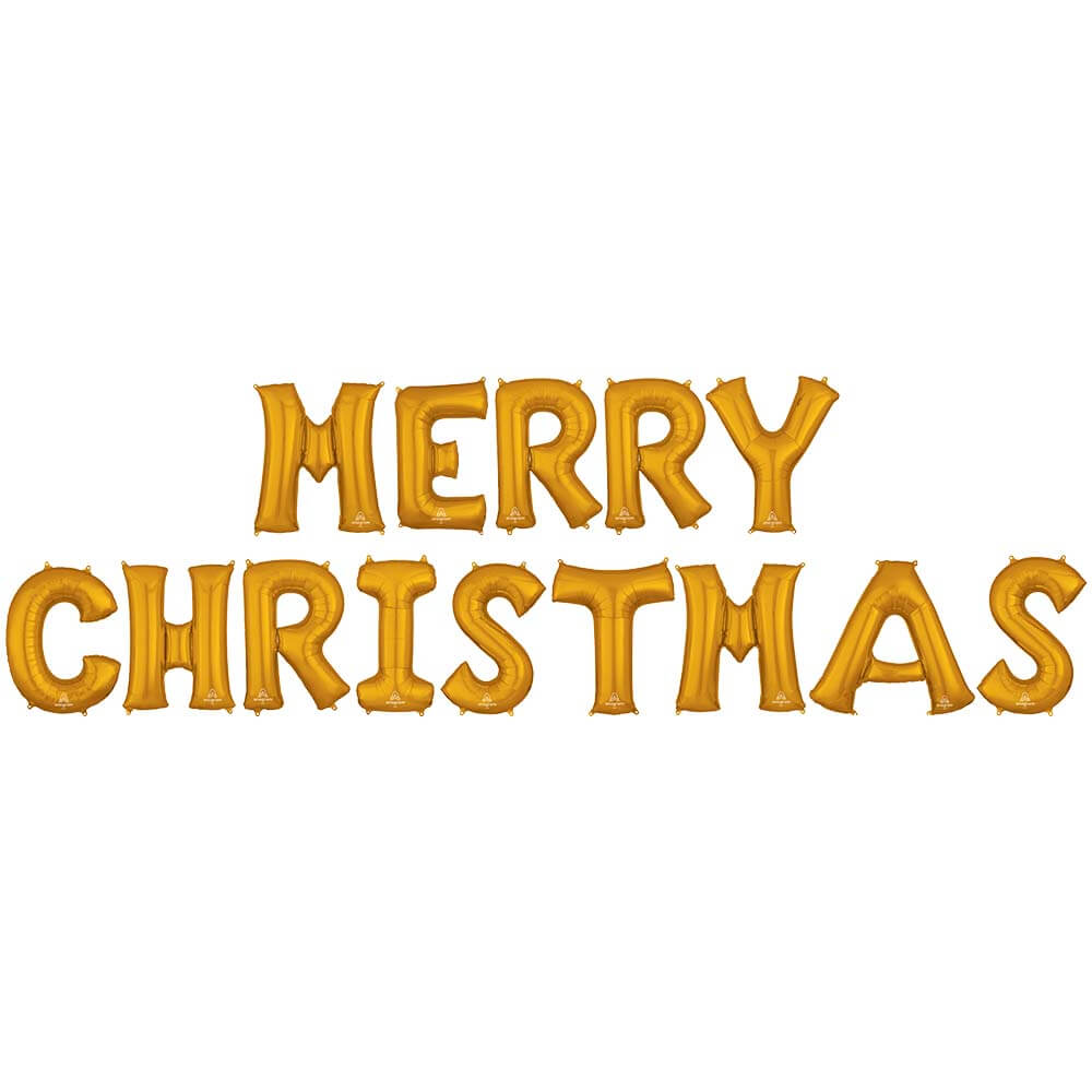 Foil Balloon Merry Christmas Letters Kit