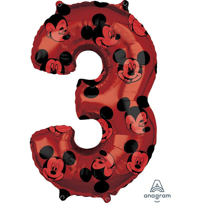 Foil Balloon Mickey Mouse Forever Number 3