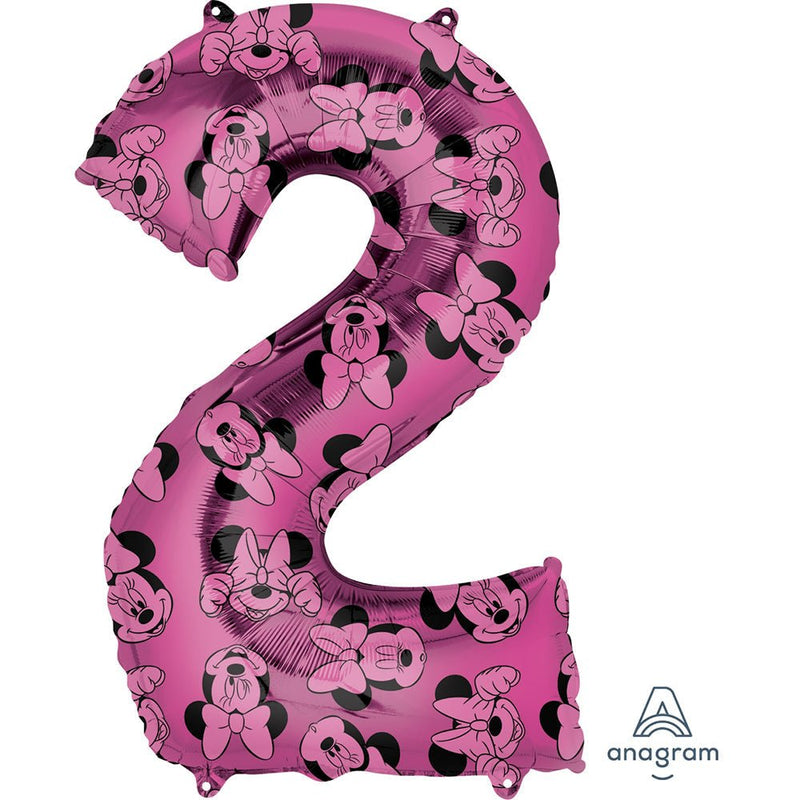 Foil Balloon Minnie Mouse Number 2