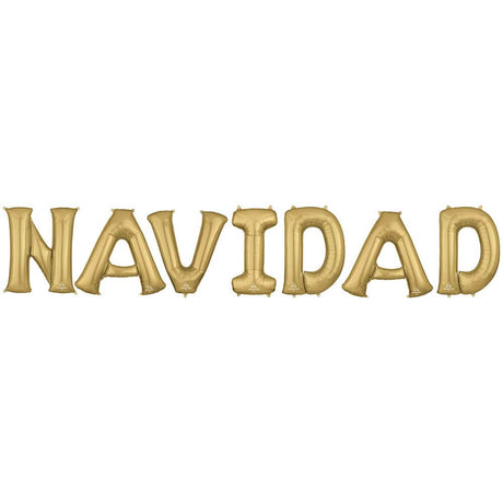 Foil Balloon NAVIDAD Letters Kit