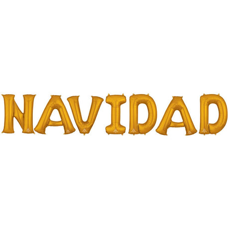 Foil Balloon NAVIDAD Letters Kit