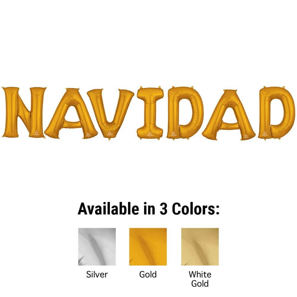 Foil Balloon NAVIDAD Letters Kit