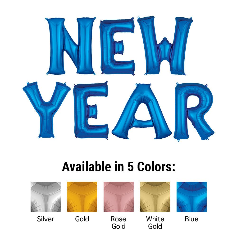 Foil Balloon New Year Letters Kit