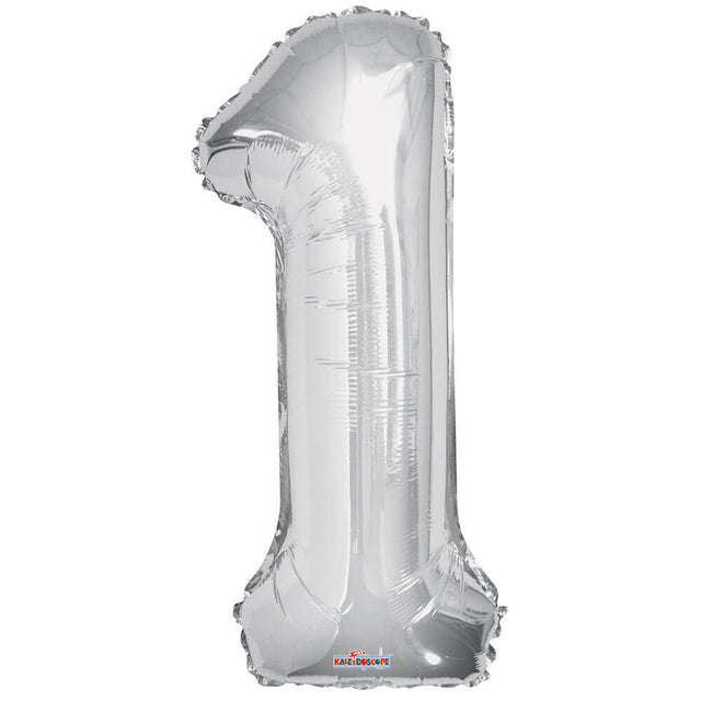 Foil Balloon Number 1 Silver