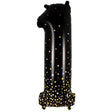 Foil Balloon Number 1 Black 34 Inch
