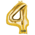 Foil Balloon Number 4 Gold
