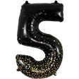 Foil Balloon Number 5 Black 34 Inch