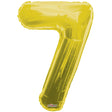 Gold Foil Number 7 Balloon