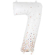 Foil Balloon Number 7 White