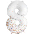 Foil Balloon Number 8 White
