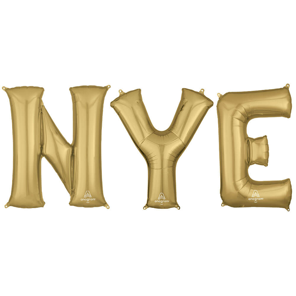NYE Letter Kit Foil Balloon