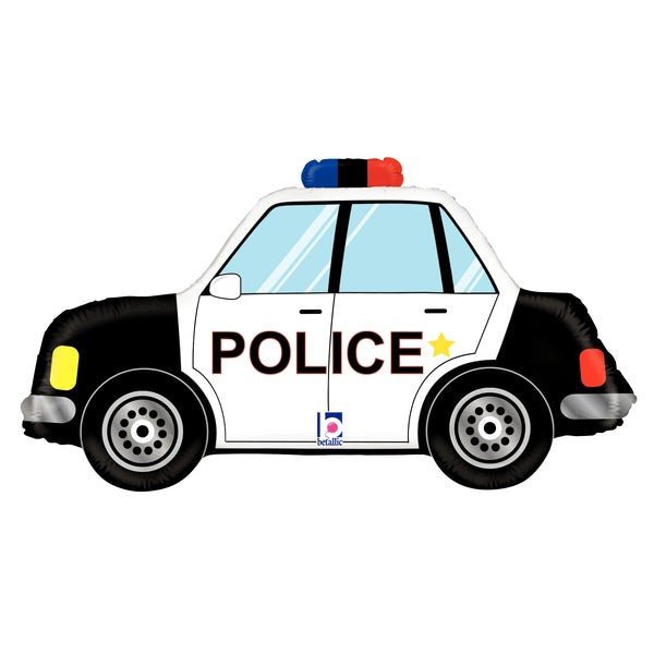 Police Car Foil Balloon 34 Inch
