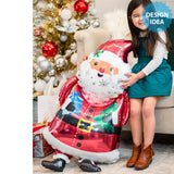 Santa Foil Balloon 34 Inch Snowy Santa
