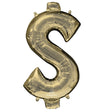 Foil Balloon 34 Inch Symbol $ White Gold