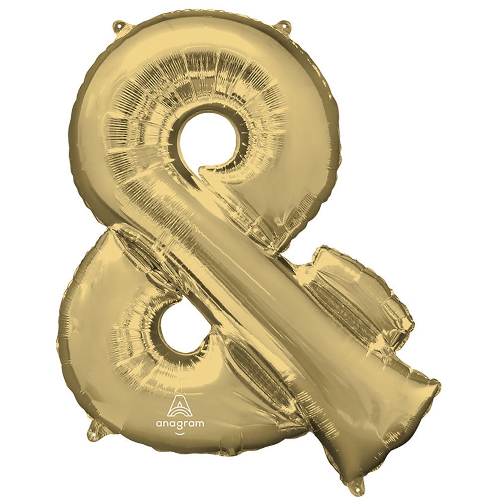 Foil Balloon White Gold Symbol &