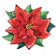 Foil Balloon Watercolor Poinsettia 34 Inch