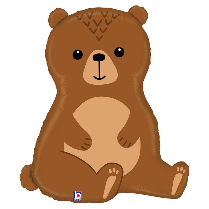 Foil Balloon Woodland Bear 34 Inch