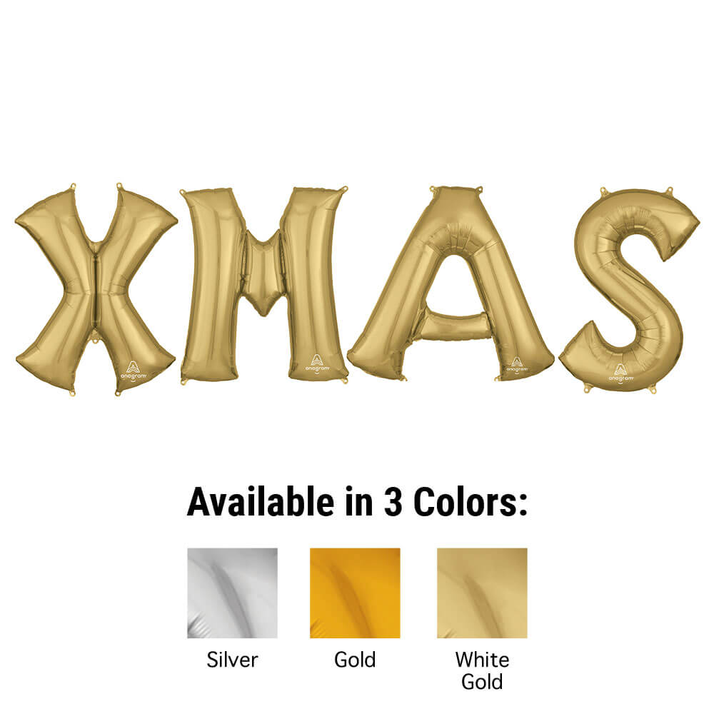 Foil Balloon XMAS Letters Kit
