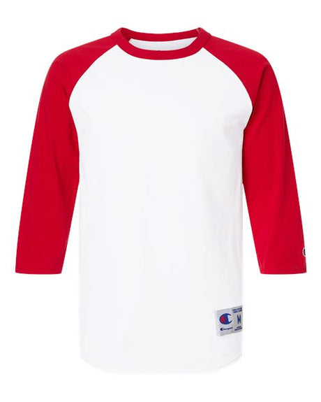 Champion Unisex Raglan Sleeve Baseball T-Shirt