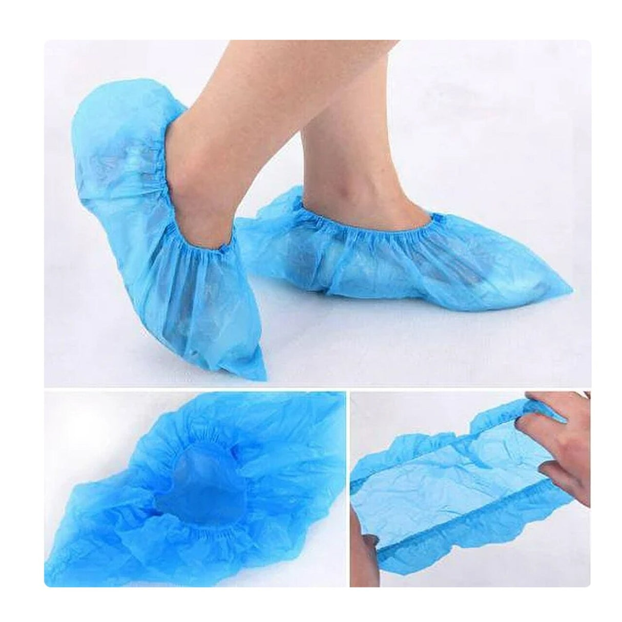 Juvale Blue Disposable Shoe Covers