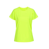 RADYAN® Short Sleeve Safety Crewneck T Shirt with High Visibility for Work Comfort Fit