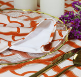 Scuba Dinner Napkins 20x20 Orange