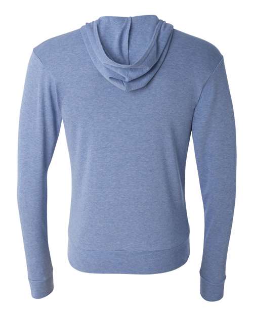 Triblend Lightweight Full-Zip Hooded Long Sleeve Tee