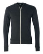 Unisex Triblend Lightweight Full-Zip Hooded Long Sleeve Tee