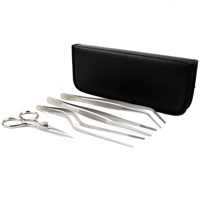 O'Creme Stainless Steel Tweezers, Set of 4