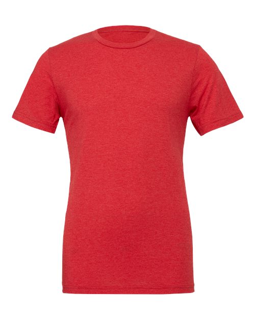 Premium triblend tee available in Black, White, Navy, Heather Gray and Red cotton-poly-rayon fabric