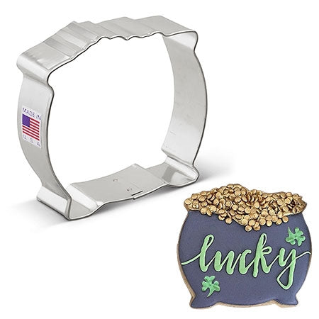 Cookie Cutter Pot O' Gold/Witch's Cauldron 3-1/2" - 1243A
