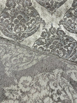 Swavelle Burano Chenille Fabric - Mushroom Taupe, 58" Width, 14" Horizontal Repeat, 14" Vertical Repeat (1 Yard)