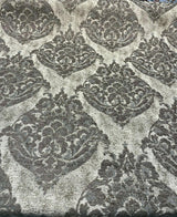 Swavelle Burano Chenille Fabric - Mushroom Taupe, 58" Width, 14" Horizontal Repeat, 14" Vertical Repeat (1 Yard)