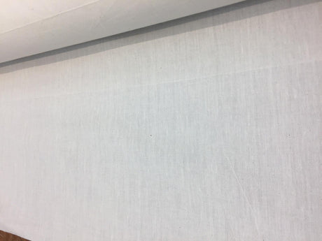 Natural Muslin Lining Poly Cotton Fabric - Unbleached, 59" Width (1 Yard)