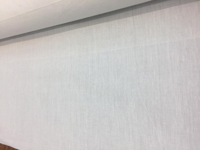 Natural Muslin Lining Poly Cotton Fabric - Unbleached, 59" Width (1 Yard)
