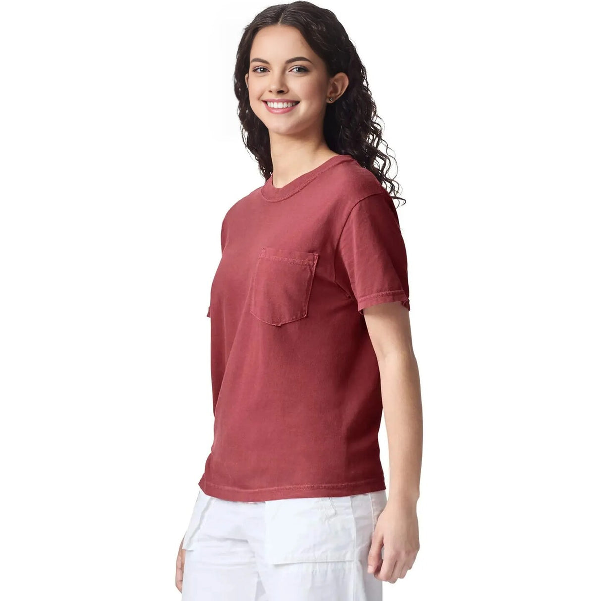 Comfort Colors® Garment-Dyed Heavyweight Pocket Crewneck Short Sleeve T-Shirt