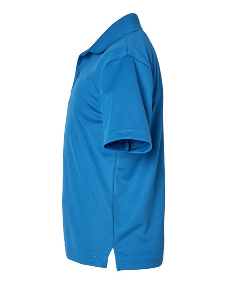 Front view of Paragon Youth Saratoga Performance Mini Mesh Polo Pack 6 for outdoor and active wear