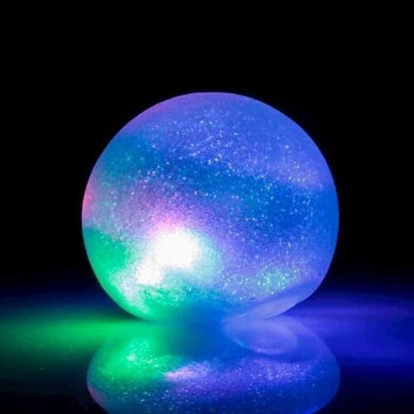 Flashing Galaxy Squeeze Ball 3-inch diameter