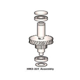 Worm Gear Shaft and Bearing Assembly For Hobart Mixer D300 Transmission OEM # 00-270533-00001