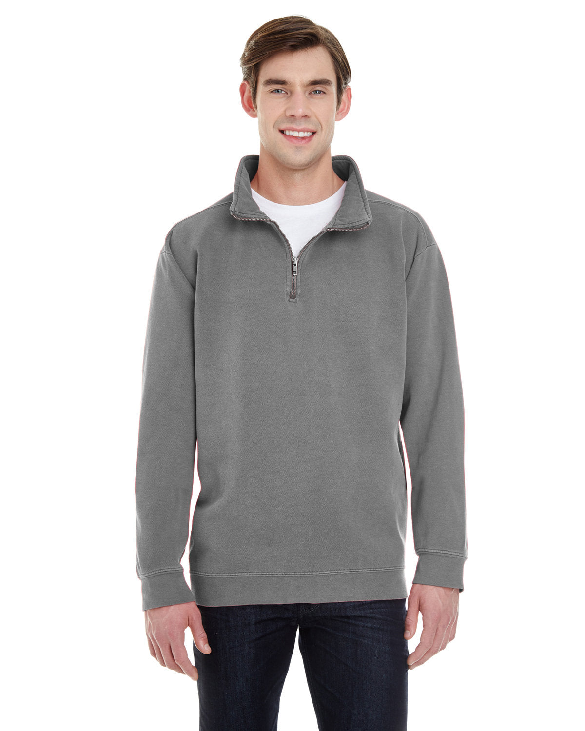 Comfort Colors® Stylish Quarter Zip Sweatshirt