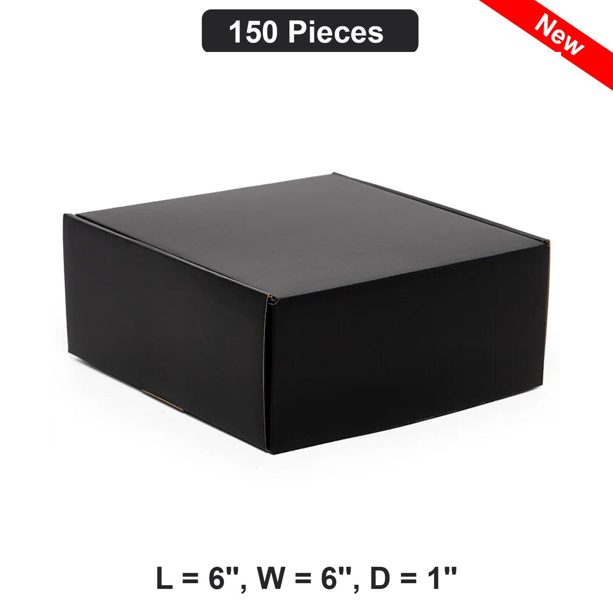 Compact Mailing Boxes Ideal for Secure Shipping 6" x 6" x 1"
