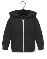 Bella + Canvas® Toddler Sponge Fleece Full Zip Hooded Sweatshirt