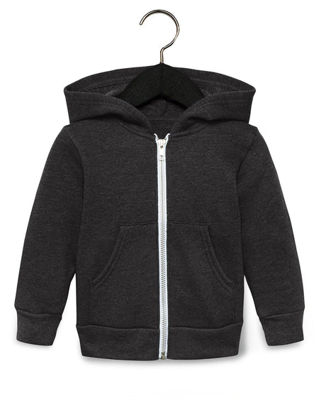 Bella + Canvas® Toddler Sponge Fleece Full Zip Hooded Sweatshirt