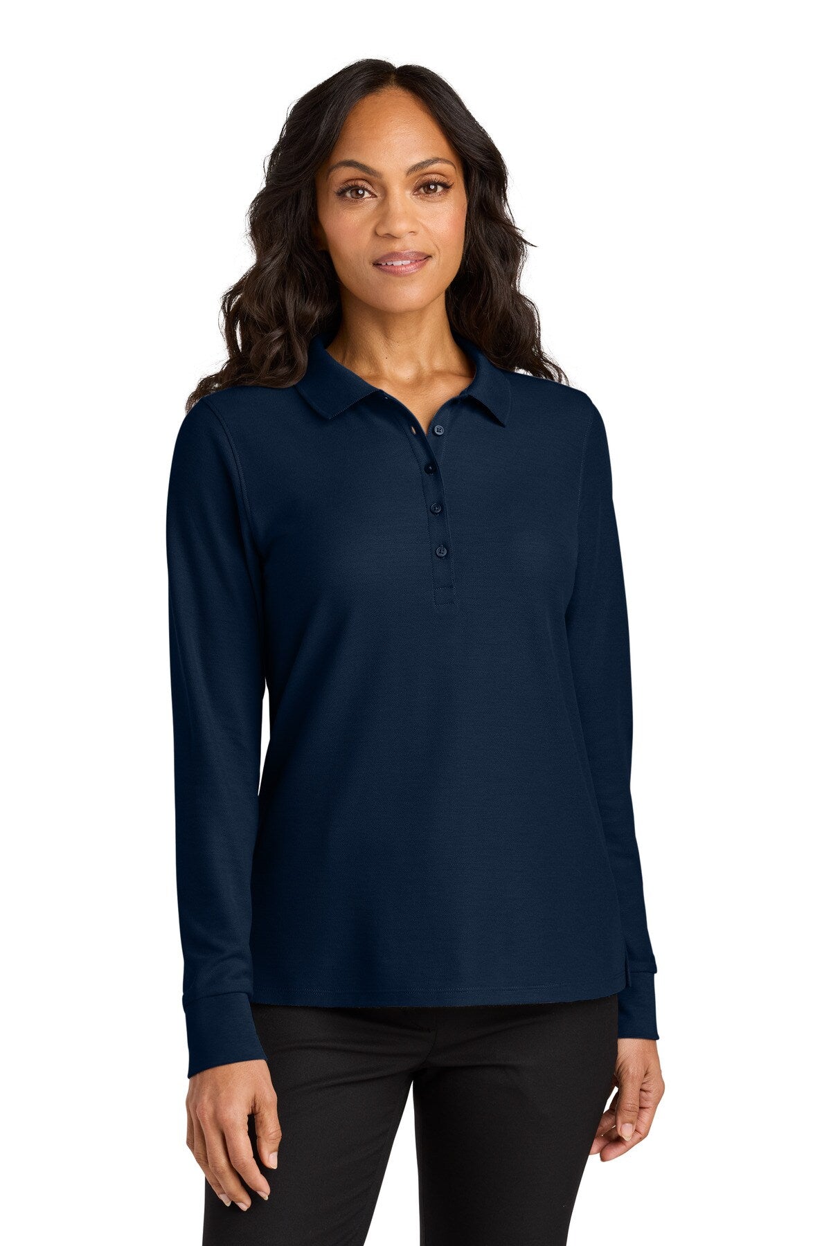 Port Authority® Women’s Wearever Signature Pique Long Sleeve Polo