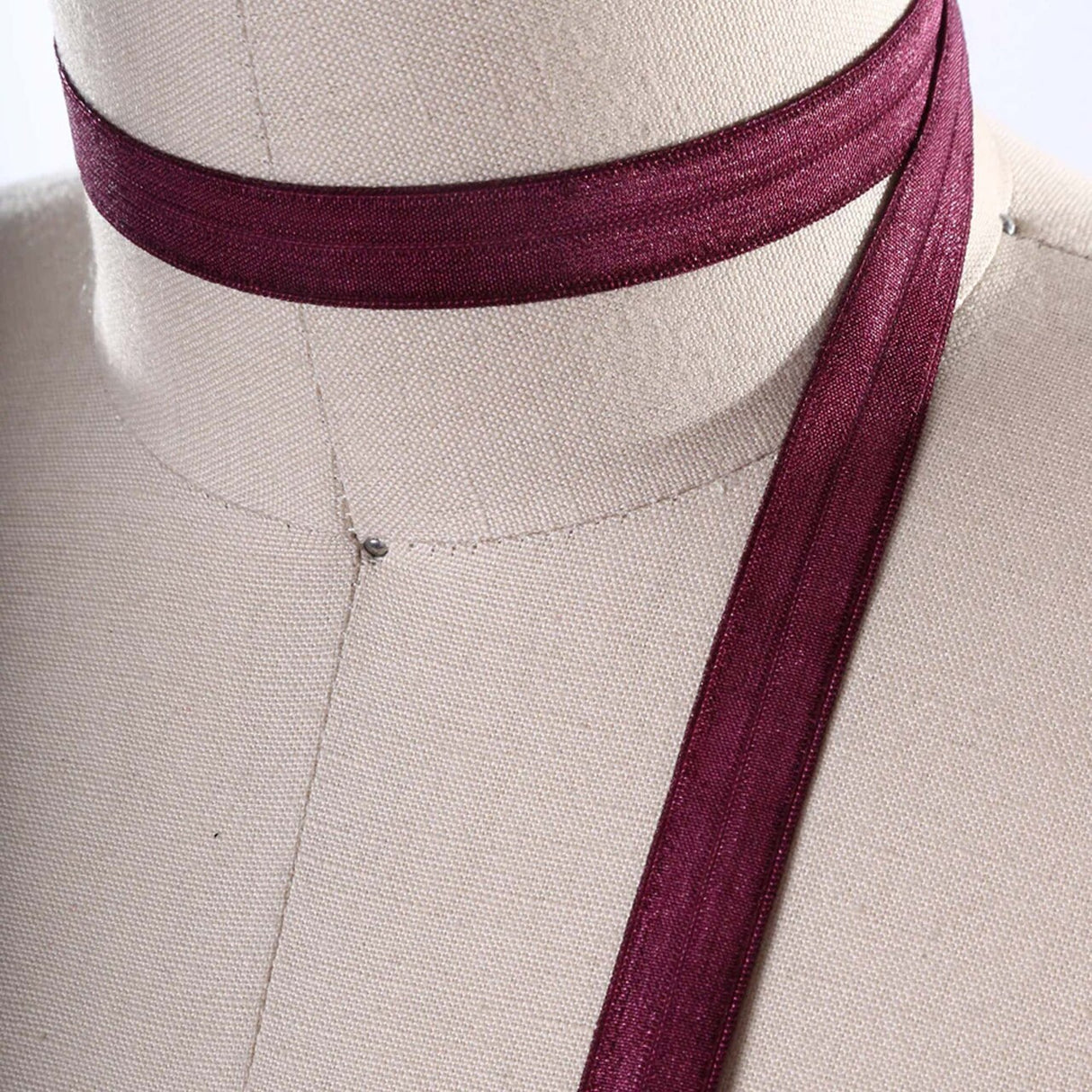 5/8" 3 Yards Coral Pink Fold Over Elastic Trim Stretch Bias Sewing Ribbon