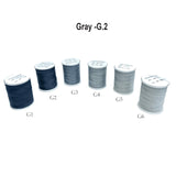 200 Yards Gray Sewing Thread Polyester Small Spool for Crafts and Repairs